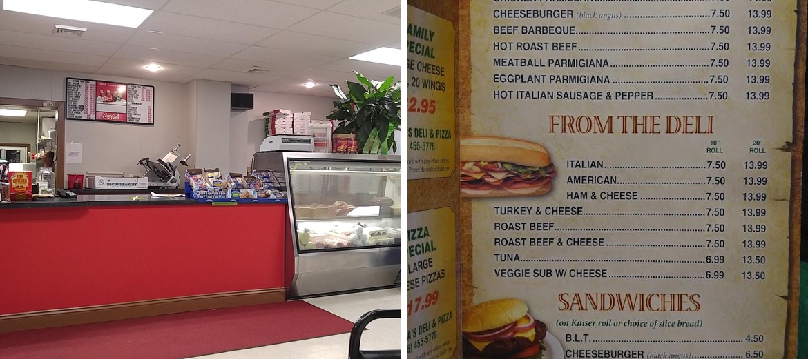 Speranza's Deli & Pizza Menu